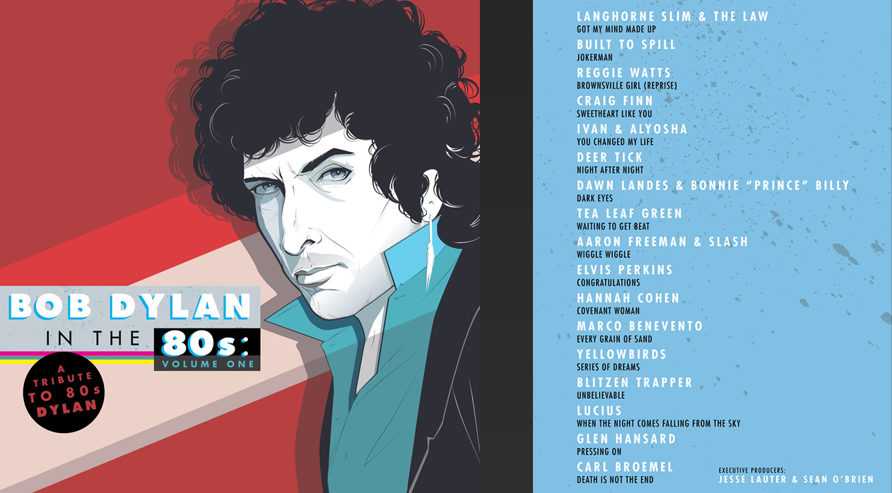 80s Dylan Album Cover and Track Listing